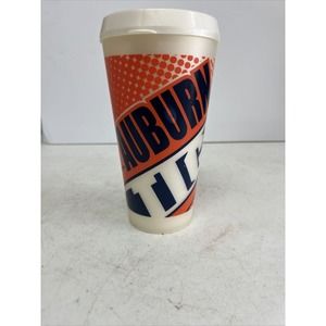 Vintage Thermo Serv Auburn Tigers WAR EAGLE Tall Plastic Mug Cup Thermo-Serv SEC
